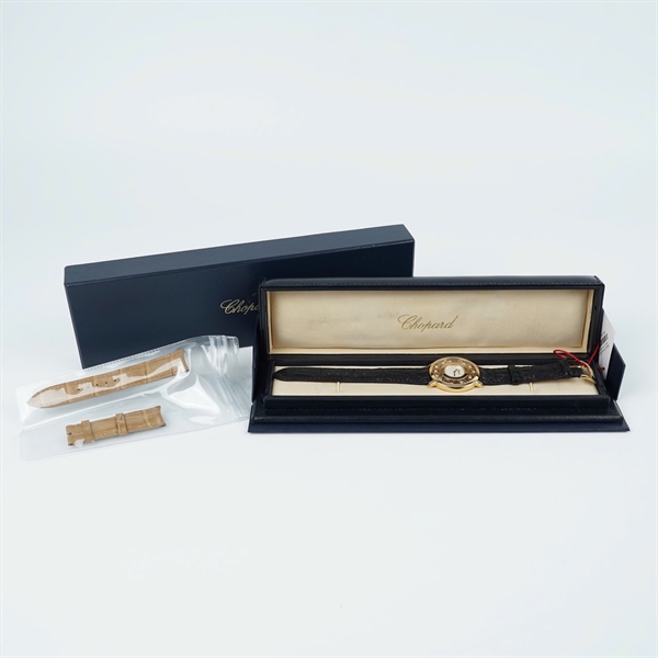 Đồng hồ Chopard mặt vàng khối 12 viên kim cương-kim zin (1162914) sz36 (HN) KG+