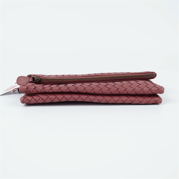Túi Bottega Clutch hồng đậm (S01082908J) sz22 (TT) KG+