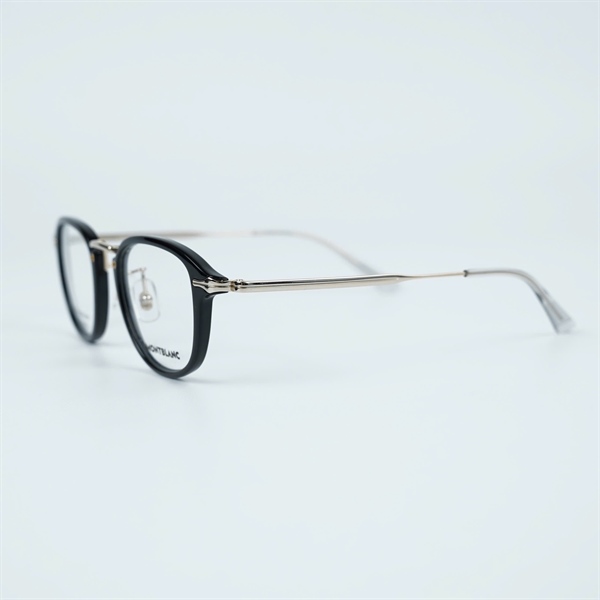 Kính Montblanc đen gọng bạc MB0336O 001 (48-22-150) KG+
