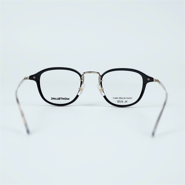 Kính Montblanc đen gọng bạc MB0336O 001 (48-22-150) KG+