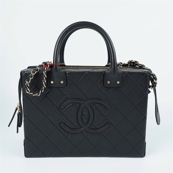 Túi Chanel Vanity vuông đen (TTTK406J) sz26 (HN) KG+