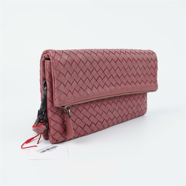 Túi Bottega Clutch hồng đậm (S01082908J) sz22 (TT) KG+