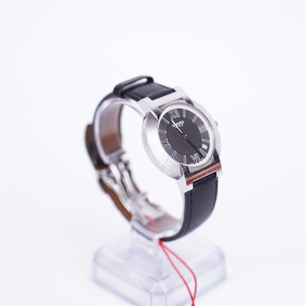 Đồng hồ Hermes mặt tròn dây đen (1905133) sz38.5 (PN)+