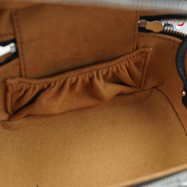 Túi MCM Vanity xám trắng sz13 (TT) KG+