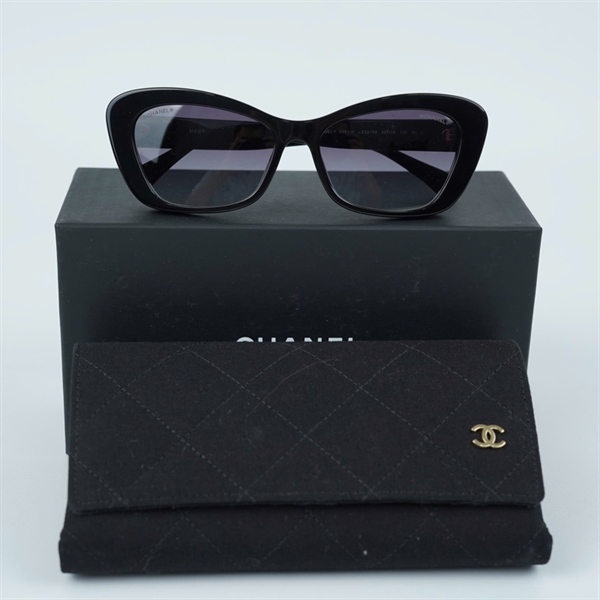 Kính Chanel đen đính ngọc 5481-H c622/S6 (56-16-140) KG+