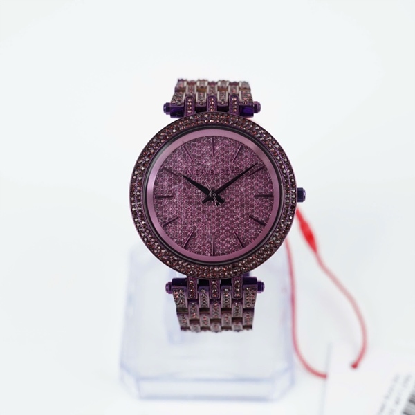 Đồng hồ Michael Kors tím đính kim (251804) sz41 (HN) KG+