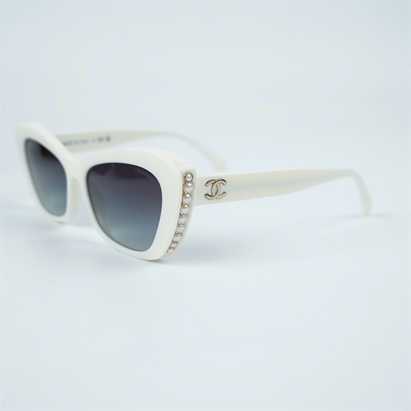 Kính Chanel trắng đính ngọc 5481-H c.1255/S6 (56-16-140) KG+