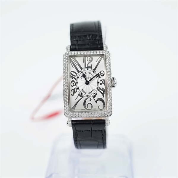 Đồng hồ Franck Muller mặt vuông đính kim dây đen kim zin sz25.2 (HN) KG+