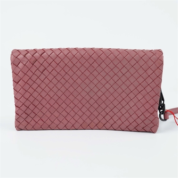 Túi Bottega Clutch hồng đậm (S01082908J) sz22 (TT) KG+