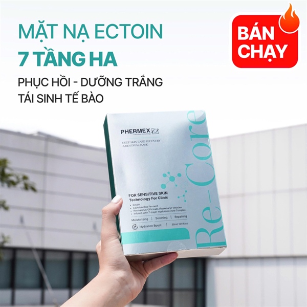 [ Hàng Công Ty ] Mặt Nạ Phermex 7 Tầng HA Phục Hồi, Dưỡng Trắng, Tái Sinh Tế Bào ( Hộp 10m )