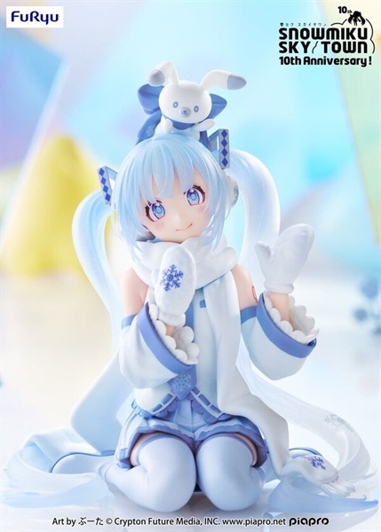 Piapro Characters - Hatsune Miku - Rabbit Yukine - Noodle Stopper Figure - Snow, Sky Town ver.