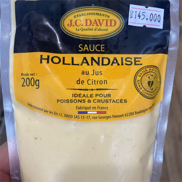 Sauce JC.David - Hollandaise 200gr