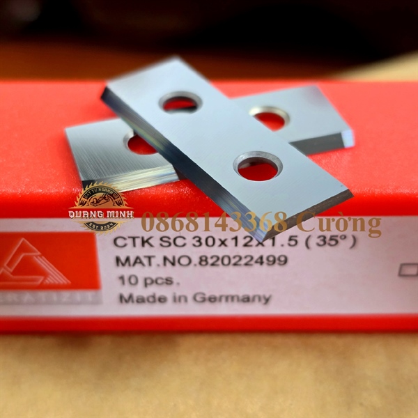 Hạt dao bào 30*12*2.5 35°