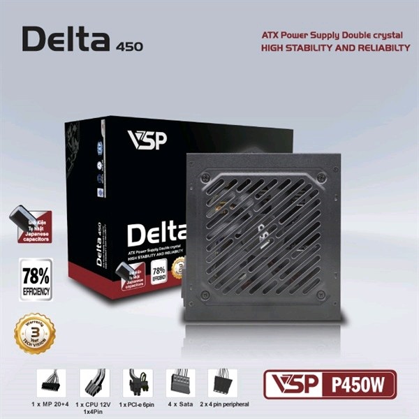 Nguồn vsp delta P450W