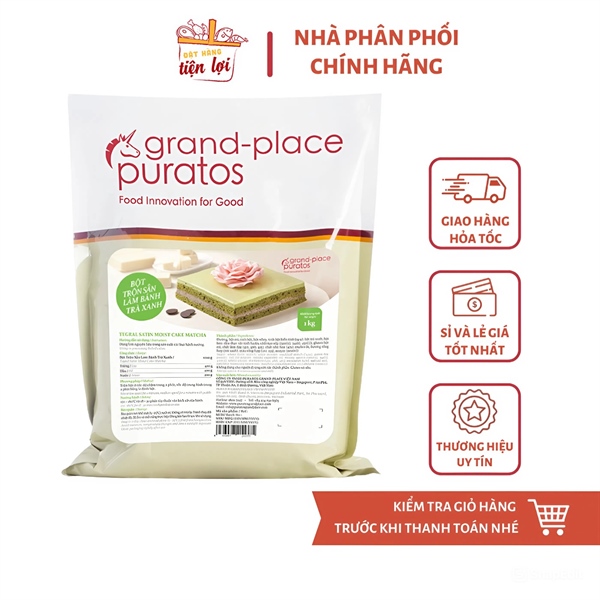 Bột trộn sẵn bánh Moist Trà xanh 1Kg
