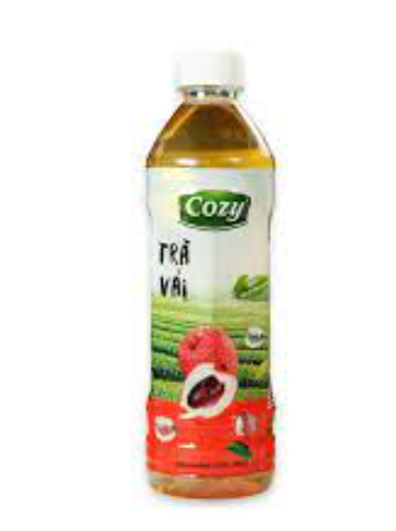 Trà Cozy vải chai 455ml