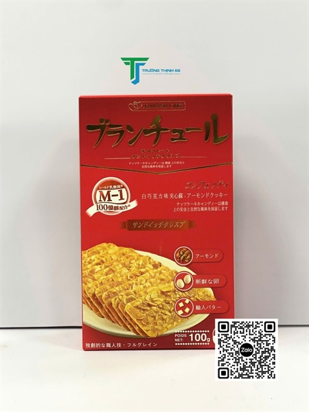 LH.Bánh Almond hạnh nhân phô mai 100g (24H/thùng)