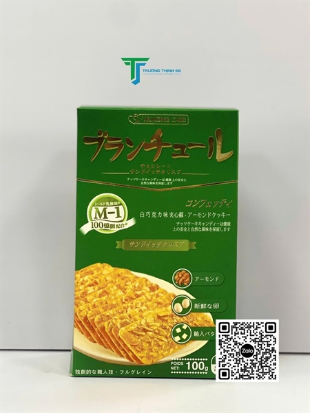 LH.Bánh Almond hạnh nhân phô mai 100g (24H/thùng)