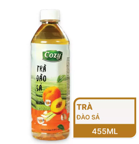 Trà Cozy Đào sả 455ml