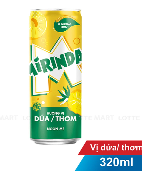 Trà Mirinda vị dứa 320ml