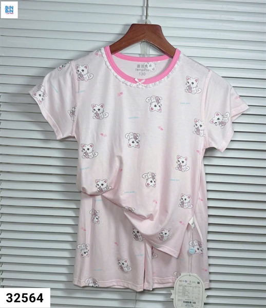 32564-Bộ tencel con mèo