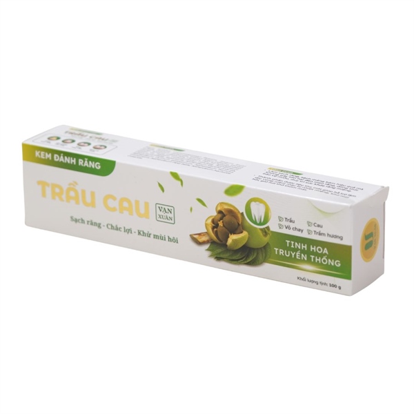 Kem đánh răng trầu cau Vạn Xuân 100g