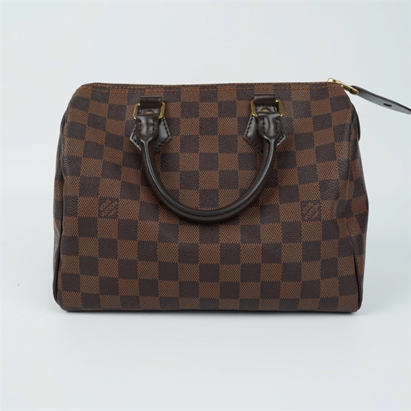 Túi LV Speedy ô vuông nâu kèm ổ+2 chìa sz25 +