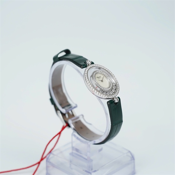 Đồng hồ Chopard dây xanh vàng trắng kim zin (1713871) sz23.7 (HC) KG+