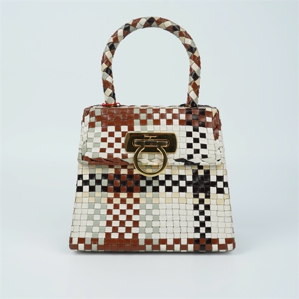 Túi Salvatore Handle đan lưới đa sắc sz20-16 KG+