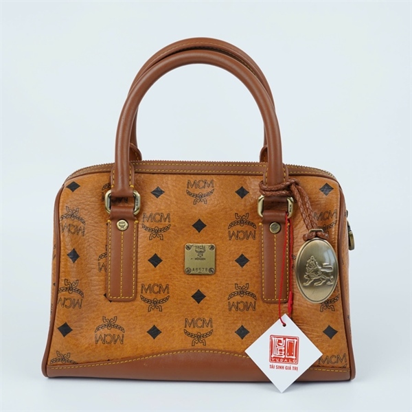 Túi MCM Boston nâu sz26 (PN)+