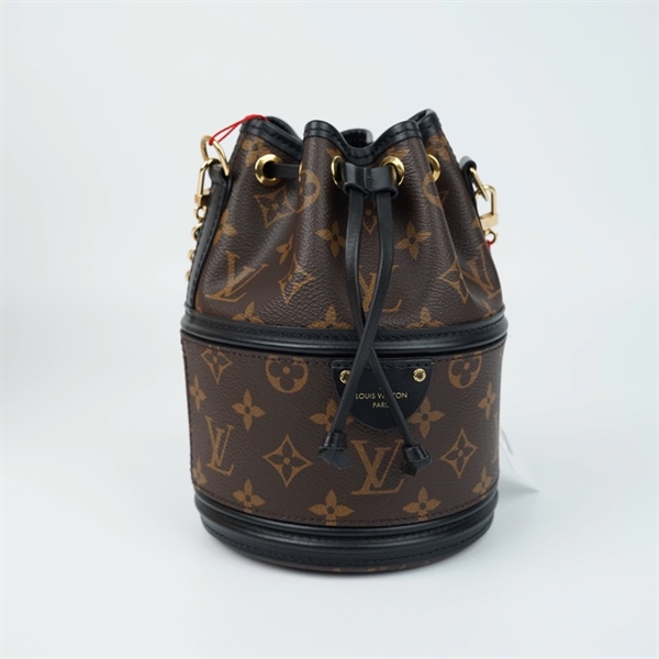 Túi LV Bucket hoa nâu 2 strap sz14 KG+