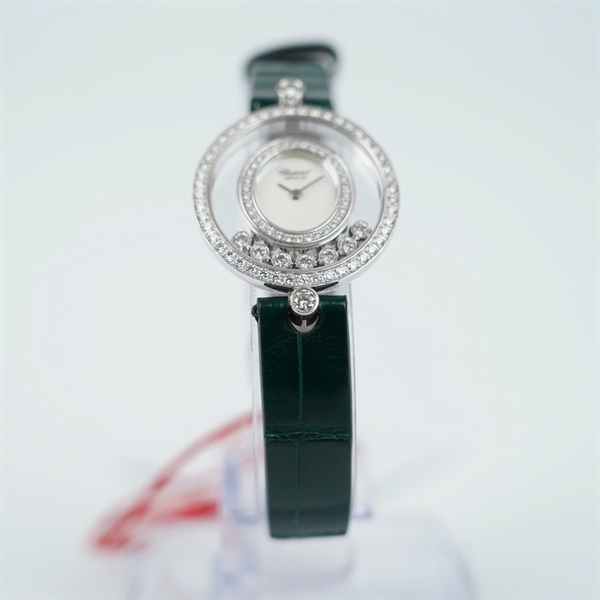 Đồng hồ Chopard dây xanh vàng trắng kim zin (1713871) sz23.7 (HC) KG+