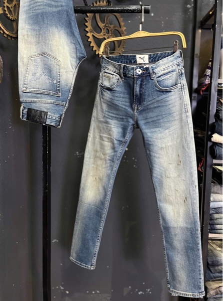 Jean QC VIP-JK0411 was bạc thêu túi lau dơ sơn