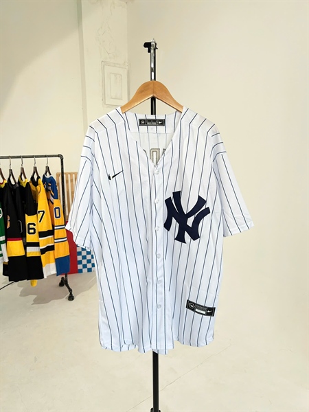 MLB New York Yankees - Số 99 (Judge) - Trắng sọc