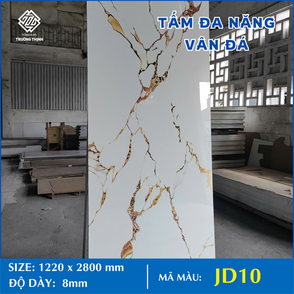 TẤM ĐA NĂNG - VÂN ĐÁ JD10 - 8MM - 2M8