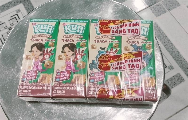 Sữa Kun dinh dưỡng có thạch hương socola lúa mạch 170ml x 48