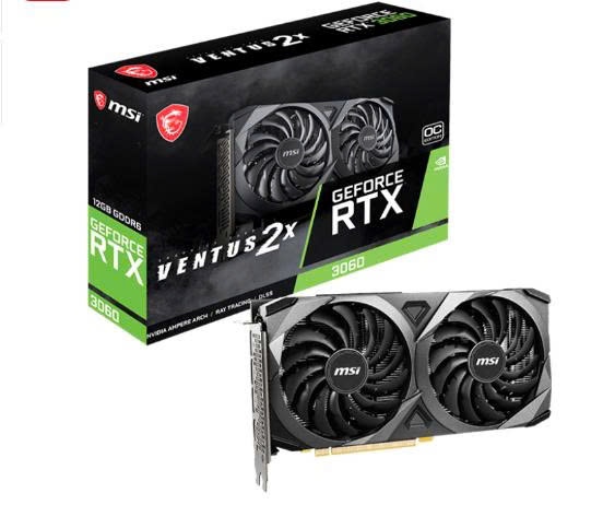 VGA MSI GeForce RTX 3060 VENTUS OC 12GB (2Y)