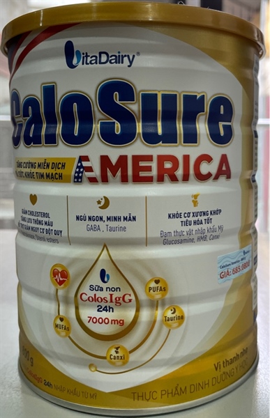 Sữa CaloSure America vị thanh nhẹ (Tăng cường miễn dịch và sức khoẻ tim mạch) 800g - S - VitaDairy