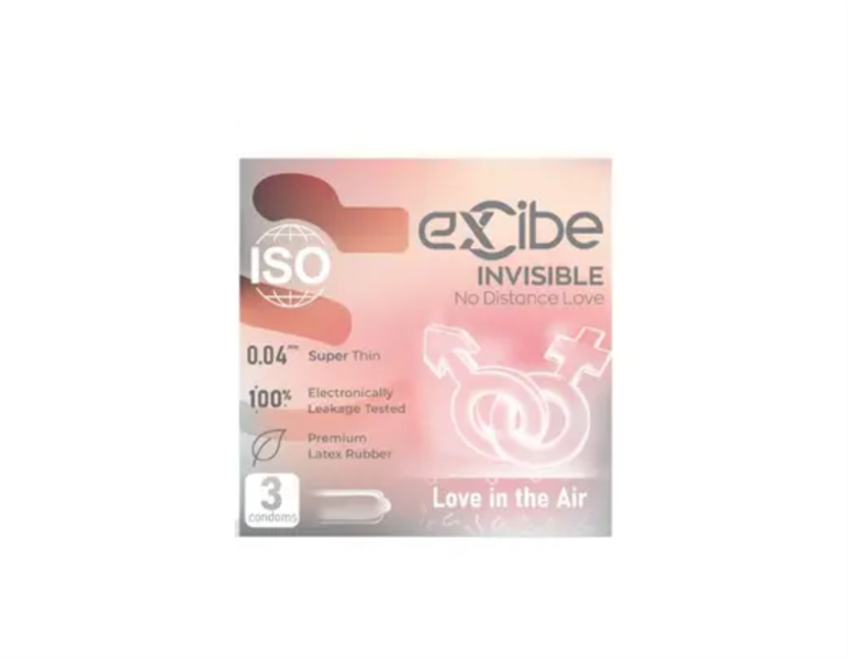 Bao cao su Excibe Invisible (Hộp 3 cái) -Thái Lan
