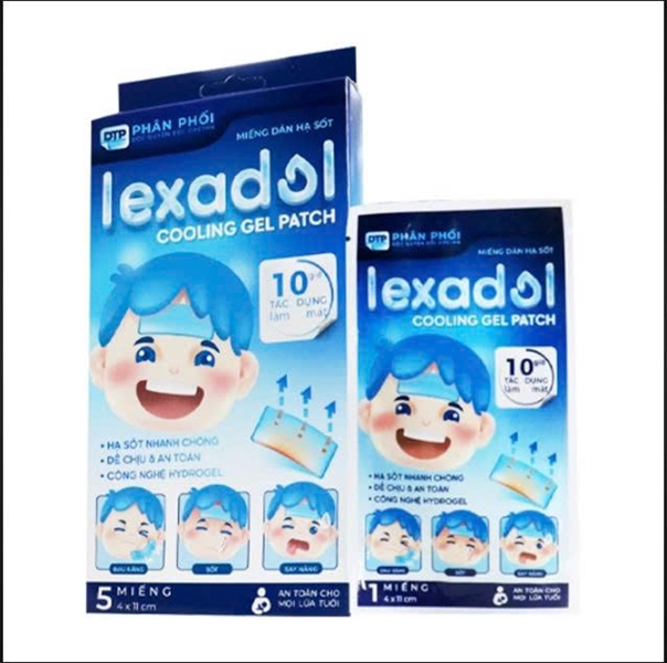 Miếng dán hạ sốt Lexadol (1H x 5 miếng) - CPC1 Hà Nội