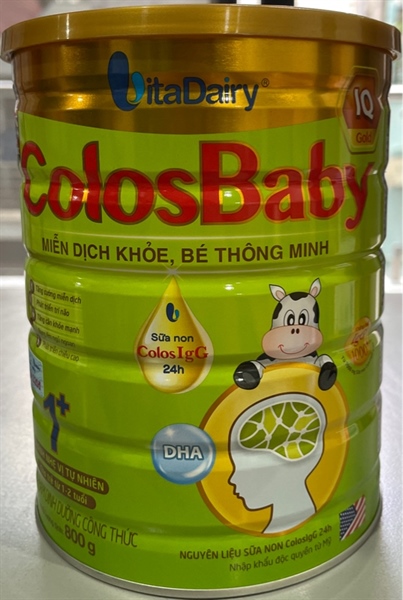 Sữa ColosBaby IQ Gold 1+ thanh nhẹ vị tự nhiên (Cho trẻ từ 1-2 tuổi) 800g - VitaDairy
