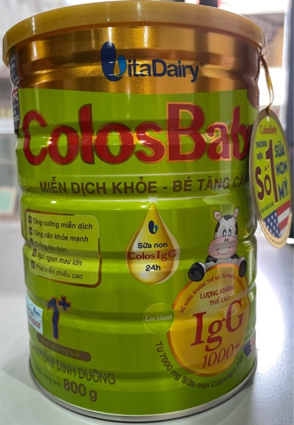 Sữa ColosBaby Gold 1+ (Cho trẻ từ 1-2 tuổi) 800g - VitaDairy