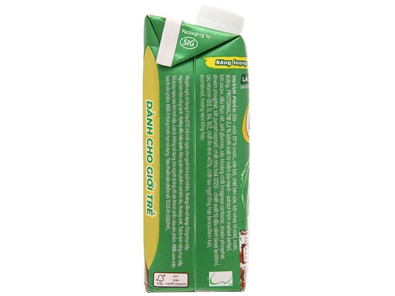 Sữa lúa mạch Milo nắp vặn hộp 210ml