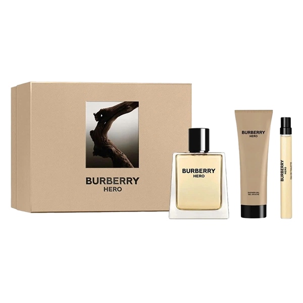 Gift Set Nước hoa Burberry Hero 3pcs (EDT 100ml Hair BW 75ml