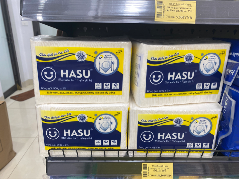 Hasu giấy ăn 500g x 500G