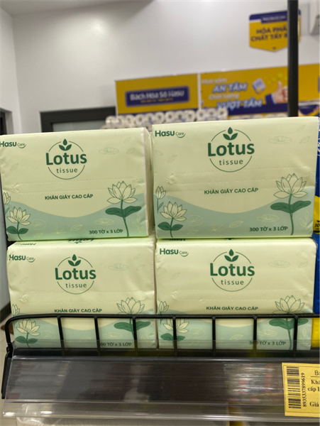 LOTUS giấy rút cao cấp gói 300 tờ *30 gói