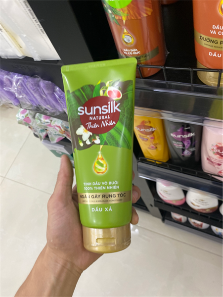 111SSK SUNSILK Dầu Xả Ngăn Gãy Rụng Tóc (Xanh) 330ml/12 Tuýp