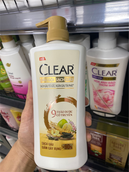 109CLEAR Dầu Gội 9 Thảo Dược Cổ Truyền 630g/8 Chai