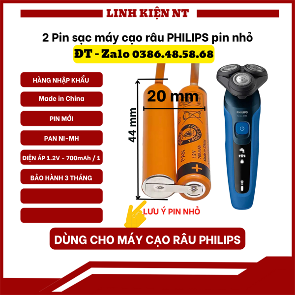 Pin Máy Cạo Râu PHILIPS Kato Chính Hãng