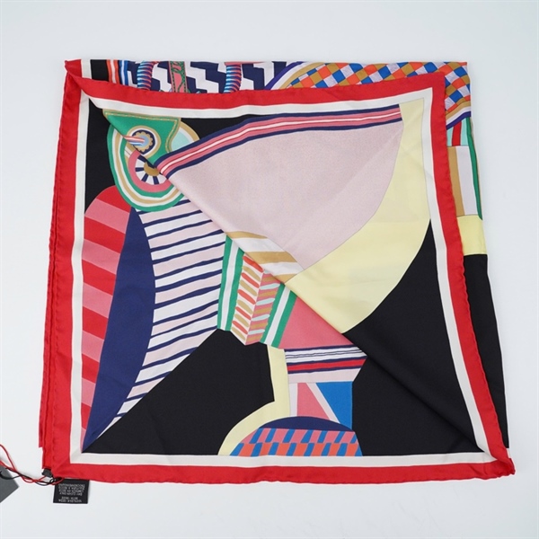 Khăn Hermes họa tiết đa sắc sz87x87 (BQ) KG+